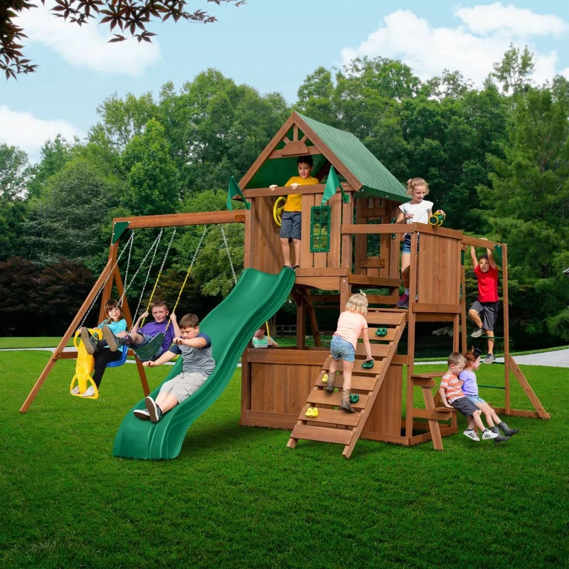 Swing-N-Slide Knightsbridge Plus Wood Complete Play Set