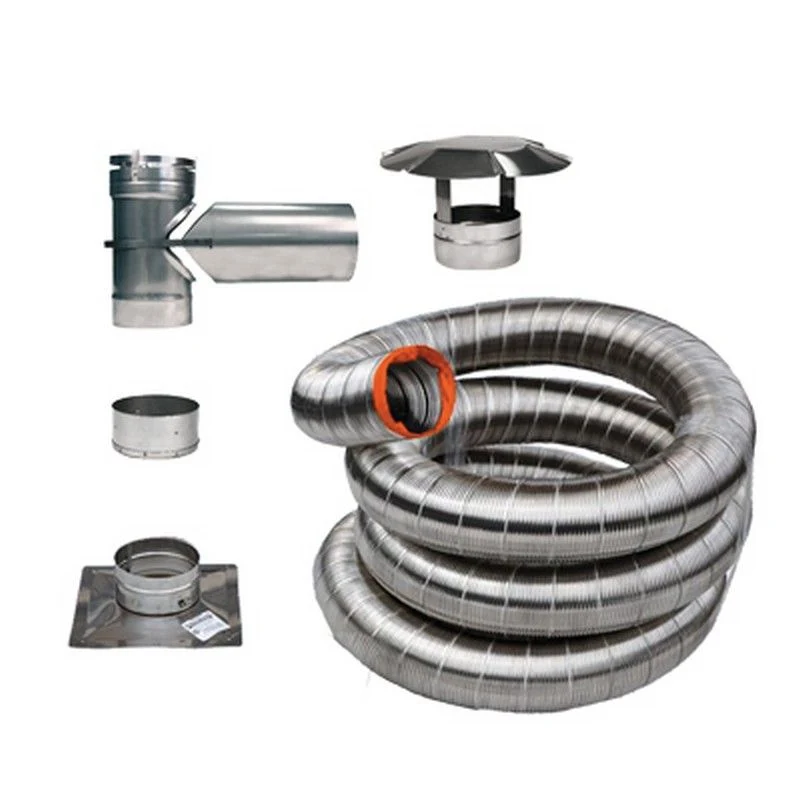 Drolet 6"Ø X 35' Vortex Stainless Flex Liner Kit For Appliance VOLKA-635